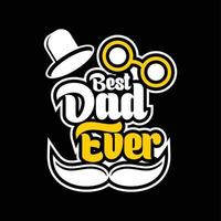 best dad typography vector t-shirt design is great for screen printing t-shirts, hats, sweaters etc