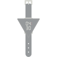 Digitaluhr Armbanduhr schwarzes Kautschukband png