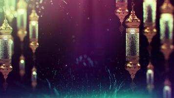 Islamic Backgroun Rotating Lantern for Ramadan, Eid ul Fitr, Eid ul Adha, Hajj video