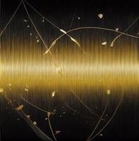 Dark luxury background black and gold threads premium photo