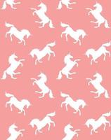 Vector seamless pattern of unicorn silhouette