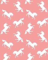 Vector seamless pattern of unicorn silhouette