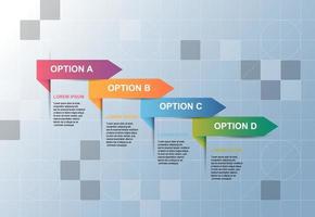 Infographica step option vector