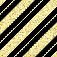 patrón de rayas diagonales negras y doradas vector