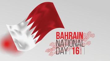 Bahrain natioanl day banner template design vector