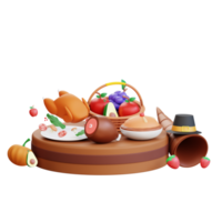 3D Thanksgiving Icon Illustration png