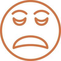 Disappointed Icon Style vector