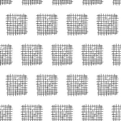 Seamless hand drawn pattern. Abstract strips texture for fabric, textile, apparel. Vector illustration background