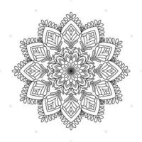 Mandala Pattern Stencil doodles sketch good mood vector