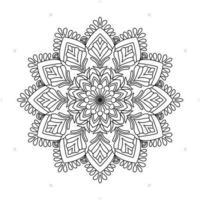 Mandala Pattern Stencil doodles sketch good mood vector