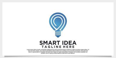 Smart idea logo design simple concept Premium Vector Part 1