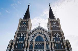 la catedral de la inmaculada concepción chanthaburi en la provincia de chanthaburi de tailandia foto