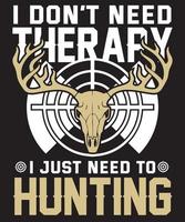 mejor diseño de camiseta de caza de ciervos para el día del padre vector
