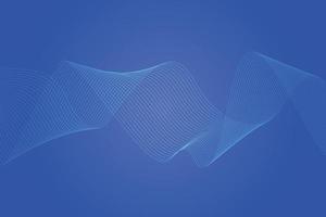 Abstract line wave blue gradient background. Modern colorful wavy line abstract background vector