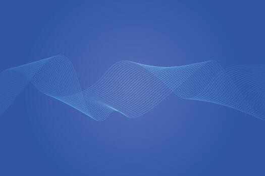 fondo degradado azul de onda de línea abstracta. Fondo abstracto de línea ondulada colorida moderna vector