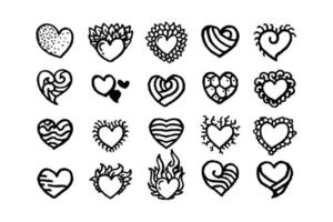 Love Doodles Vector Art icon design