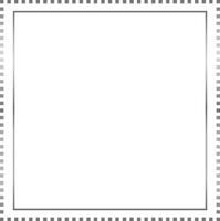 Silver Rectangle Border Frame Vector Illustration