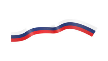russia flag banner ribbon png