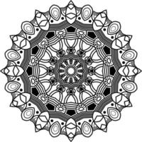 The mandala pattern drawn is suitable for other design collection books as ornaments vector