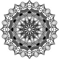 The mandala pattern drawn is suitable for other design collection books as ornaments vector