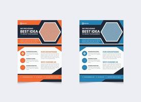 Creative business flyer template Design in vector