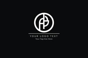 AB Letter Logo Design. Creative Modern A B Letters icon vector Illustration.