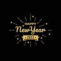 Happy new year logo vector illustration