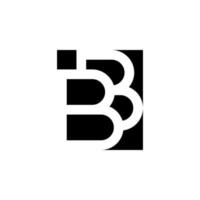 Modern initial BB logo letter simple and creative design concept vector