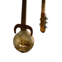 An ancient Asian stringed musical instrument, isolated. Central Asia, Uzbekistan png