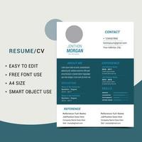 resume template design vector