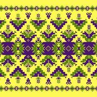 Set of Ethnic ornament pattern in different colors vector