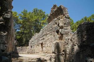 Phaselis ciudad antigua en kemer, antalya, turkiye foto