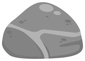 illustration d'une pierre avec un style de dessin animé. png