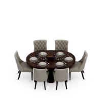 conjunto de mesa isométrica perspectiva 3d render png