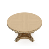 renderização 3d de perspectiva de conjunto de mesa isométrica png