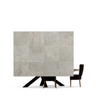 conjunto de mesa isométrica render 3d frontal png