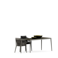 Isometric Table set front 3D render png