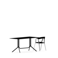 conjunto de mesa isométrica render 3d frontal png