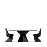 Isometric Table set front 3D render png