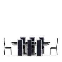 conjunto de mesa isométrica render 3d frontal png