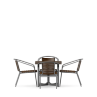 conjunto de mesa isométrica render 3d frontal png