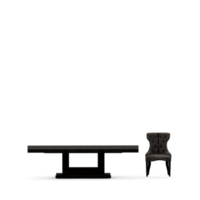 conjunto de mesa isométrica render 3d frontal png