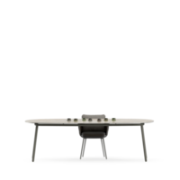 Isometric Table set front 3D render png