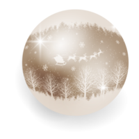 metallico rame Natale sfera. png