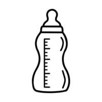 Milk bottle icon vector