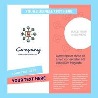 Network Company Brochure Template Vector Busienss Template