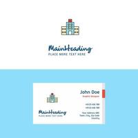 Flat Hospital Logo and Visiting Card Template Busienss Concept Logo Design vector