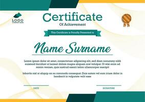 print-ready A4 size certificate template vector