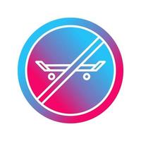 No Skating Vector Icon