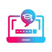 Digital Learning Vector Icon